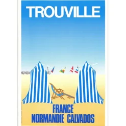 Affiche "Trouville, Normandie" 65x45cm