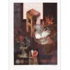 ALVAR Sunol - Lithographie originale "Composition à la coupe de fruits et au tabouret" 87x62cm