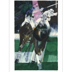 AMBILLE Paul - Lithographie originale "Polo" 75x53cm