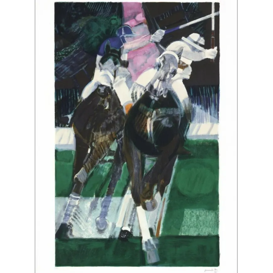 AMBILLE Paul - Lithographie originale "Polo" 75x53cm