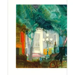 AMBILLE Paul - Lithographie originale "Place de Furstemberg" - 63x88cm
