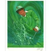 ARRIGONI-NERI JF - Lithographie originale "Le Golfeur" 55x75cm