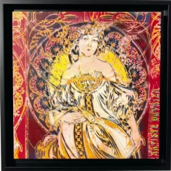 ARTISTE OUVRIER - Peinture sur toile "Le livre" 30x30cm - 2021