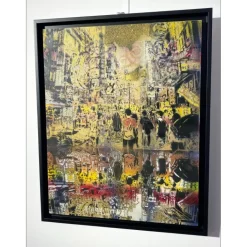 ARTISTE OUVRIER - Peinture originale sur toile "Osaka 50x40cm - 2021