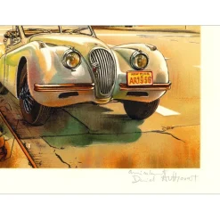 AUTHOUART Daniel - Lithographie originale "Détective" 63x86cm - 1988
