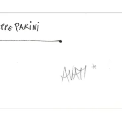 AVATI Mario - Gravure originale "Hommage à Abaye Guiseppe PARINI" 35x25cm
