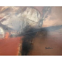 BALITRAN Jean-Jacques - Huile sur toile "Nature morte rouge" 50x61cm