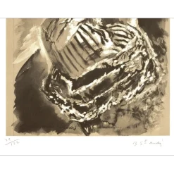 BERTHOMMÉ SAINT ANDRÉ Louis - Lithographie "Femme 2" 32x25cm - 1971