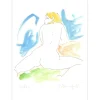 BONNEFOIT Alain - Lithographie originale Rehaussée "Femme de dos" 38x25cm - 2015