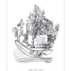 BRAIG Paul - Lithographie signée à l'encre "La maison au pigeonnier" 27x21cm - 1961