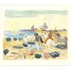 BRAYER Yves - Lithographie originale "Gardian en Camargue" 45x56cm - 1989