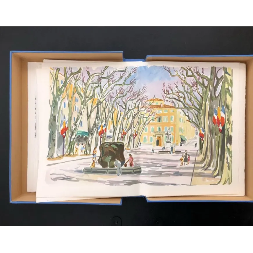 BRAYER Yves - Ouvrage illustré "En Provence" - 8 Lithographies originales en couleurs