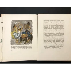 BRAYER Yves - Ouvrage illustré "Du sang, de la volupté et de la Mort" - Suite de 26 Lithographies originales en couleurs