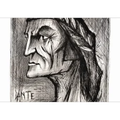 BUFFET Bernard - Gravure originale "Dante" 74x56cm - 1976