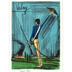 BUFFET Bernard - Lithographie originale "Révolution Française, Valmy" 76x54cm - 1977