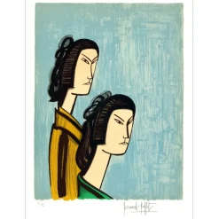 BUFFET Bernard - Lithographie originale "Les Japonaises" 76x58cm - 1981