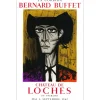 BUFFET Bernard - Lithographie "Exposition Corrida, Chateau de Loches" 100x64cm - 1967