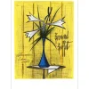 BUFFET Bernard - Lithographie "Lys et Iris" 78x56cm - 1980