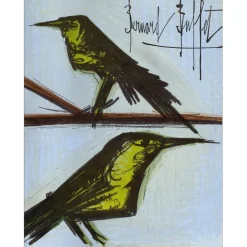 BUFFET Bernard - Lithographie originale "Les Oiseaux" 31x24cm - 1967