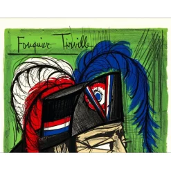 BUFFET Bernard - Lithographie originale "Révolution Française, Fouquier-Tinville" 76x54cm - 1977