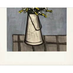 BUFFET Bernard - Lithographie "Bouquet de jonquilles" - 45x32cm - 1958