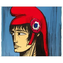 BUFFET Bernard - Lithographie originale "Révolution Française, la république" 76x54cm - 1977