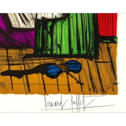 BUFFET Bernard - Lithographie originale "Révolution Française, Tricoteuses" 76x54cm - 1977