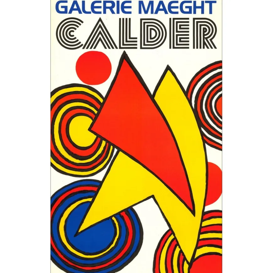 CALDER Alexander - Lithographie "Exposition Galerie Maeght, Paris" 80x48cm