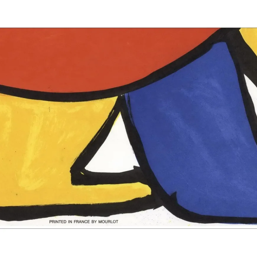 CALDER Alexander - Lithographie "Our Unfinished Révolution" 56x76cm - 1976 - MOURLOT