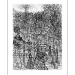 CARZOU Jean - Gravure originale "Les Illuminations 03" 38x28cm - 1969
