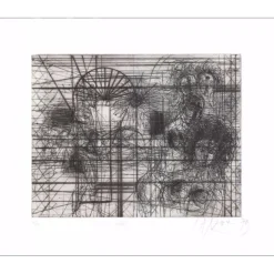 CARZOU Jean - Gravure originale "Soleil" 57x38cm - 1979