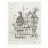 CARZOU Jean - Lithographie originale "La Majesté" 32x25cm