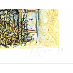 CARZOU Jean - Lithographie originale "Le petit étang" 46x64cm - 1989