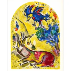 CHAGALL Marc - Lithographie "Nephtali" 32x24cm - 1962 - Draeger Frères