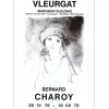CHAROY Bernard - Lithographie "Exposition Modern Art Galerie Vleurgat, Bruxelles" 65x46cm - 1979
