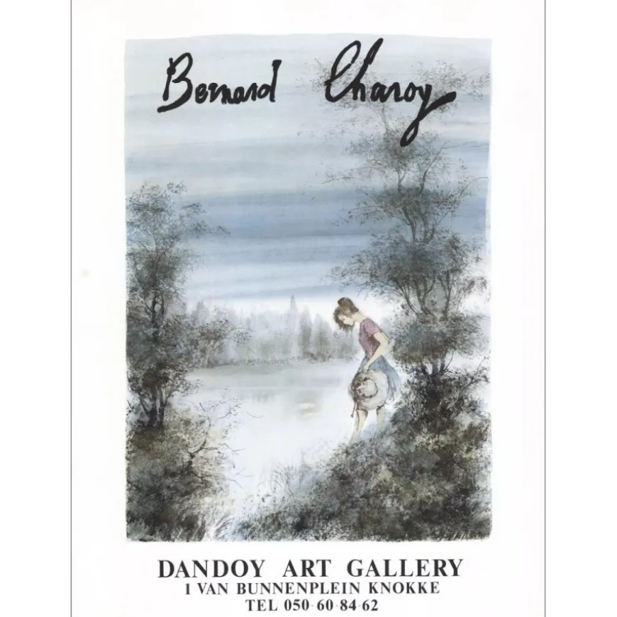 CHAROY Bernard - Lithographie "Exposition Dandoy Art Gallery, Knokke" 76x56cm - 1979
