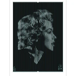 CMAB - Encre sur Aluminium "Cinetic Marilyn Blue" 70x50cm - 2024