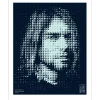 CMAB - Encre sur Aluminium "Enigmatic Kurt Cobain" 63x50cm - 2024