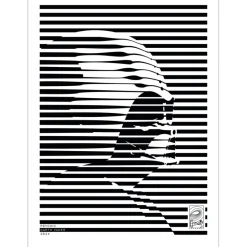 CMAB - Encre sur Aluminium "Psychic Darth Vader" 68x50cm - 2024