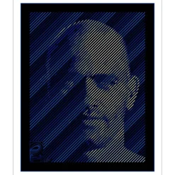 CMAB - Encre sur Aluminium "HypnoticSlater" 62x50cm - 2023