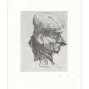 COMMERE Jean - Lithographie "Portrait" 33x25cm