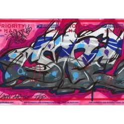 COPE2 - Dessin original au feutre "Postal slap 03" 14x21cm - 2020