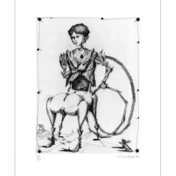 COUTAUD Lucien - Gravure originale "Kafka enfant" 37x28cm - 1948