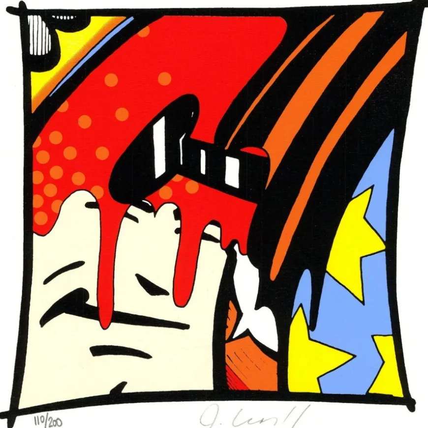 CRASH John Matos Aka - Sérigraphie originale "The Real Crash" 20x20cm - 2012