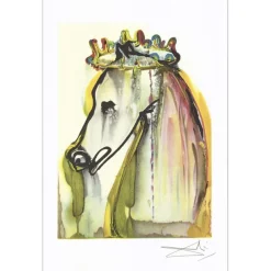 DALI Salvador - Lithographie "Les chevaux Daliniens, Caligula " 56x36cm - 1983