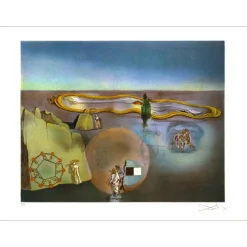 DALI Salvador - Lithographie "A la recherche de la 4èm dimension" 56x76cm
