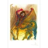 DALI Salvador - Lithographie "Les chevaux Daliniens, Le Centaure de Crête" 56x36cm - 1983