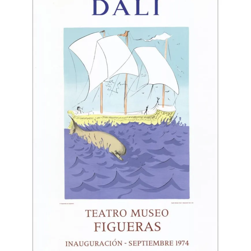 DALI Salvador - Lithographie "Teatro Museo, Figueras" 73x52cm - 1974