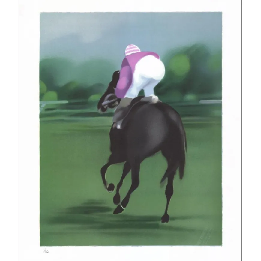 DEFOSSEZ Alfred - Lithographie originale "Après le grand prix" 49x38cm - Hors Commerce