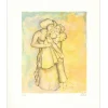 DELTEIL Maïté - Lithographie originale "Femme et enfant" 28x23cm